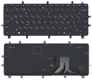 Клавиатура для ноутбука HP Envy Spectre XT Pro Ultrabook 13-2000  черная без рамки с  подсветкой