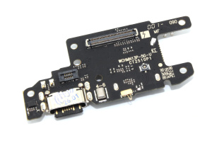 Нижняя плата (шлейф) с разъемом зарядки, Sim и микрофоном для Xiaomi Poco X6 5G (23122PCD1G)