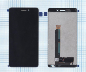 Дисплей для Nokia 6.1 черный