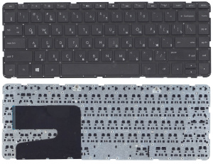 Клавиатура для ноутбука HP Pavilion 14-e 14-e000 черная без рамки