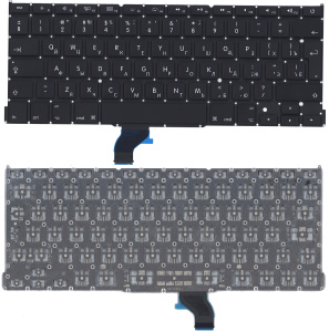 Клавиатура для ноутбука MacBook Pro 13" Retina A1502 2013+ черная большой Enter
