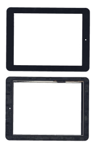 Сенсорное стекло (тачскрин) Explay M2 3G / Explay D8.2 3G (080209-01A-V1) черное с рамкой