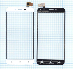 Сенсорное стекло (тачскрин) для Asus ZenFone 3 Max ZC553KL белое
