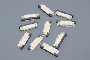 Разъем FPC  Half Coverage Top Contact 0.8K-BS-10PWB 10 pin высота 2мм шаг 0,8мм 10 шт