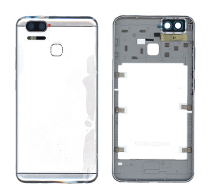 Задняя крышка для Asus ZenFone 3 Zoom ZE553KL серебристая