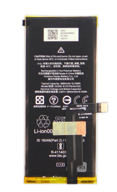Аккумулятор (батарея) для Google Pixel 4A 5G 3885mAh VoltPack