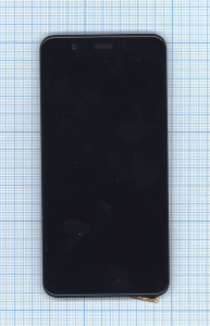 Модуль (матрица + тачскрин) для Asus ZenFone 3 Max ZC520TL черный с рамкой уценка Б/У