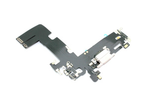 Шлейф с разъемом зарядки и микрофоном для Apple iPhone 13 розовый