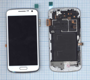 Дисплей для Samsung Galaxy Premier GT-I9260 белый с рамкой