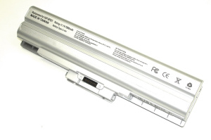 Аккумуляторная батарея для ноутбука Sony Vaio VGN-AW, CS FW (VGP-BPS13) 7800mAh OEM серебристая