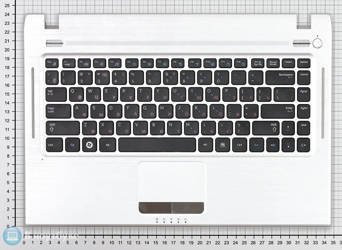 002801_Klaviatura_dlya_noutbuka_Samsung_Q430_top_panel_serebristaya_4205