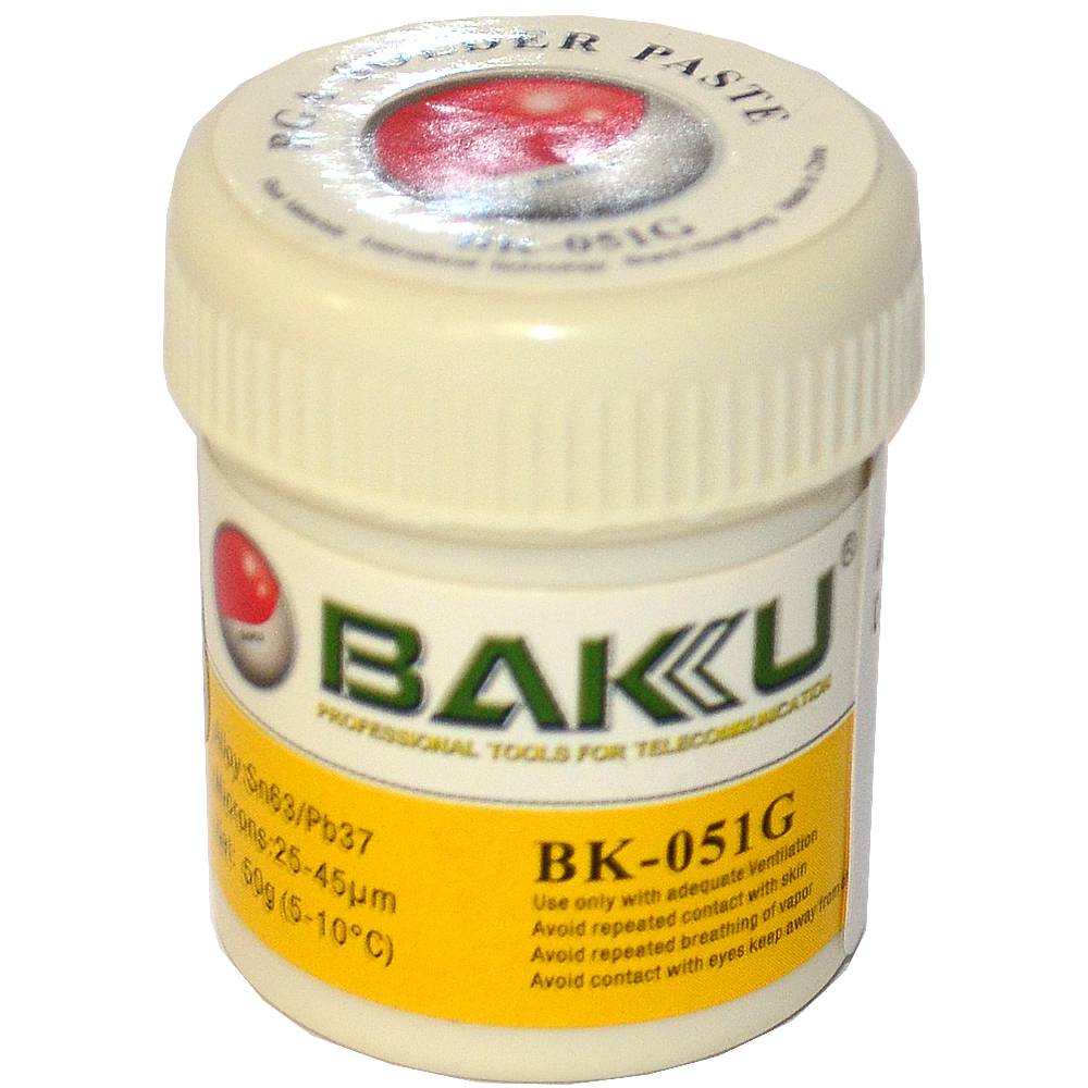 Паста паяльная BAKU BK-051G, 50 гр., банка