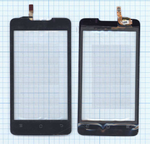 Сенсорное стекло (тачскрин) для Huawei Ascend G301 черное
