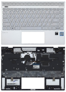 Топкейс для HP Envy 13-AH серебро