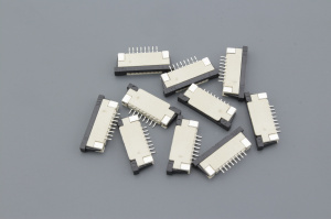 Разъем FPC  Half Coverage Top Contact 1.0K-BS-8PWB 8 pin высота 2мм шаг 1мм 10 шт