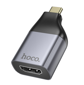 Переходник HOCO UA33 Type-C - HDMI, серый металлик