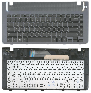 Топкейс для ноутбука Samsung 355V4C-S01 BA75-04105C черный с серой рамкой