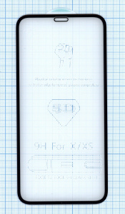 Защитное стекло 5D для Apple iPhone X черное