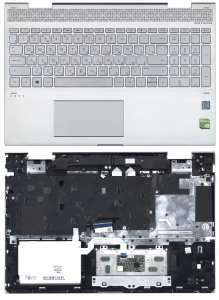 Топкейс для HP Envy 15-cn 15-cp серебристый