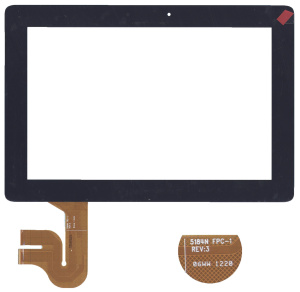 Сенсорное стекло (тачскрин) для Asus Transformer Pad TF700 / TF700T REV:3 черное