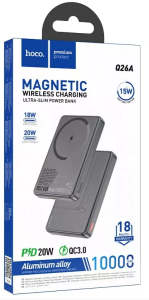 Внешний аккумулятор Powerbank HOCO Q26A Joy, 10000mAh серый