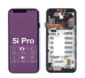 Дисплей для Inoi 5i pro черный с рамкой