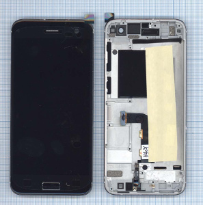 Дисплей для ZTE Blade S7 черный с рамкой