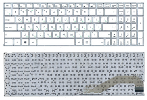 Клавиатура для ноутбука Asus X540 X540L X540LA X540CA X540SA белая
