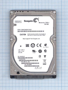 Жесткий диск Seagate 2.5", 500GB, SATA II