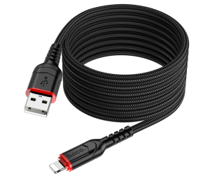 Кабель USB HOCO X59 Victory USB-Lightning, 2.4А, 2м, черный
