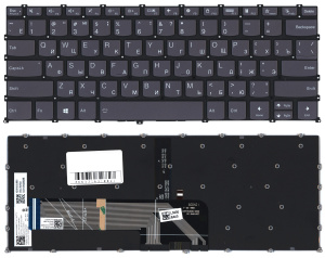 Клавиатура для ноутбука Lenovo Yoga Pro 7 14ASP9 черная с подсветкой