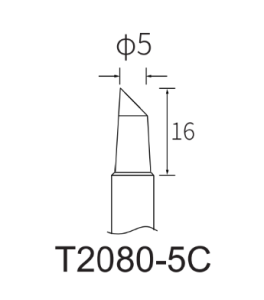 Жало ATTEN T2080-5C для паяльника ST-2080/ST-2080D