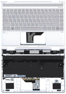 Топкейс для HP 13-AE серебристый