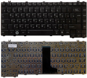 Клавиатура для ноутбука Toshiba Satellite A300 M300 L300 M500 M505 черная глянцевая