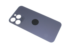 Задняя крышка (стекло) для iPhone 14 Pro Max (A2895) со стеклом камеры (широкий вырез) фиолетовый