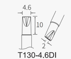 Жало ATTEN T130-4,6DI для паяльника GT-Y130P