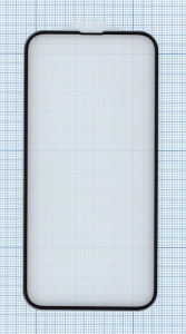 Защитное стекло 6D для Apple iPhone 14 черное