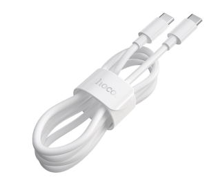 Кабель USB-C HOCO X51 High-power Type-C-Type-C, 100W, 5A, 1 м, белый