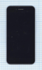 Дисплей для Asus PadFone S PF500KL черный с рамкой