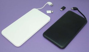 Универсальный внешний аккумулятор Powerbank Sleem с адаптером MicroUSB-Apple Lightning 5000mAh 5V 2A