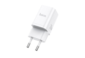 Блок питания (сетевой адаптер) HOCO N13 Bright PD30W+QC3.0 два порта (1*USB-A, 1*Type-C), белый