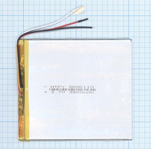 Аккумулятор Li-Pol (батарея) 3*95*110мм 3pin 3.7V/3800mAh
