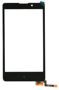 Сенсорное стекло (тачскрин) для Nokia XL черное