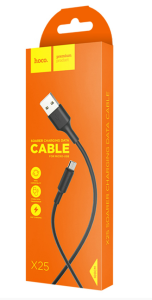 Кабель USB HOCO X25 Soarer USB - Micro USB, 2А, 1м, черный