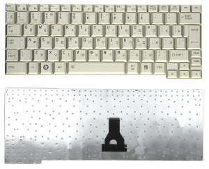 Клавиатура для ноутбука Toshiba Portege A600 A603 R500 R600 R601 R603 серебристая