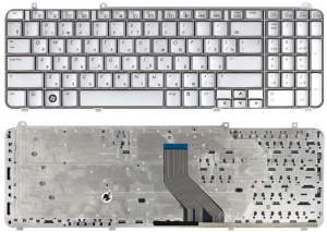Клавиатура для ноутбука HP Pavilion DV6-1000 DV6-2000 серебристая