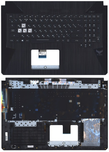 Топкейс для Asus TUF FX705 черный с белой подсветкой