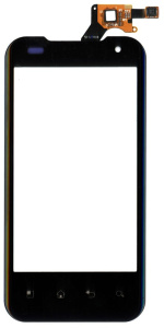 Сенсорное стекло (тачскрин) для LG P990 Optimus 2X черное