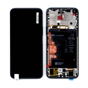Дисплей для Huawei Nova 8i в сборе с тачскрином, панелью  и аккумулятором (SP 02354GMW) черный