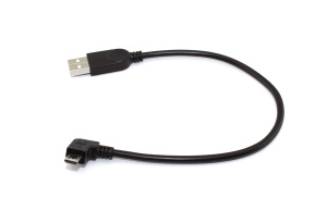 Кабель USB  Type A на Micro USB угол влево  0,25 м